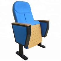 Quality Guarantee Cinema Chair Dimensions Folding Theater Chairs with Wooden Seat Back Auditorium Seating Price