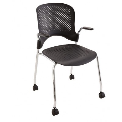 High Quality Plastic Office Chair Leisure Chair  Armrest Chair With Wheel