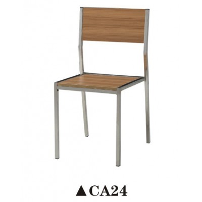 Durable fast food restaurant dining chair wooden chair