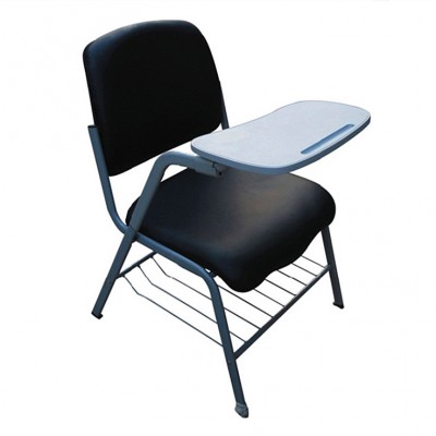 Best selling folding plastic chair for office with writing pad