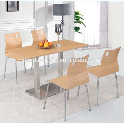 High Quality fast food restaurant table and chair canteen table