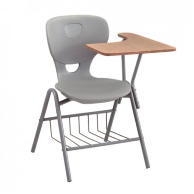 Popular school plastic chair with writing pad