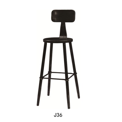 Best price bar furniture Adult high chair Wooden bar chair for sale J36