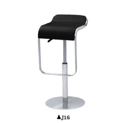 Fashion bar stool cover PU leather high end metal leather chairs J16