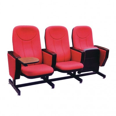 Modern opera house cinema conference hall chair with writing pad