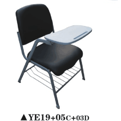 School furniture chair with desk arm office training chair with tablet YE19+05C+03D